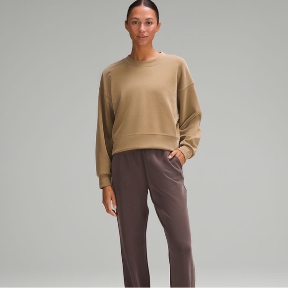 lululemon athletica Sweaters - Lululemon Softstreme Perfectly Oversized Cropped Crew NWT